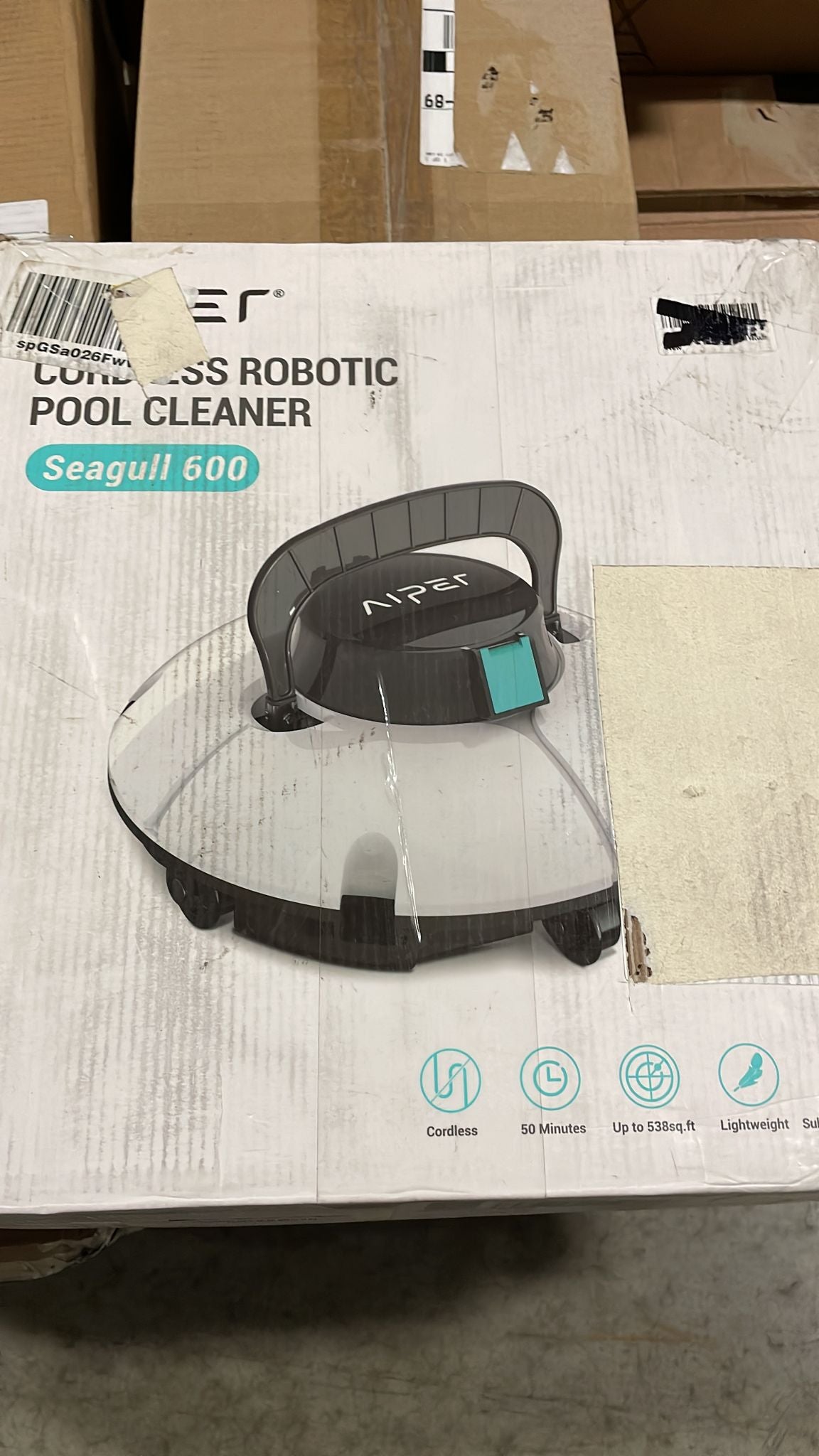 Open Box Aiper Seagull 600 Cordless Automatic Pool Cleaner WHITE - $110