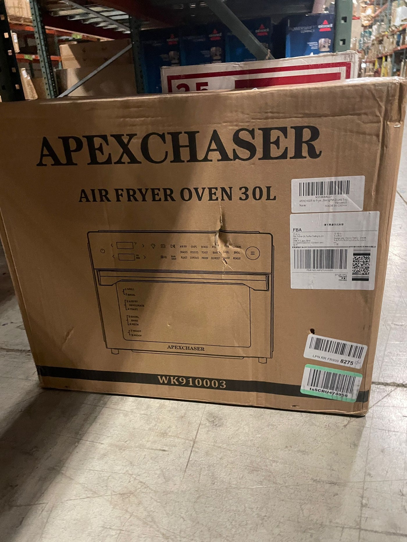  APEXCHASER Air Fryer Toaster Oven Combo, 32QT/30L