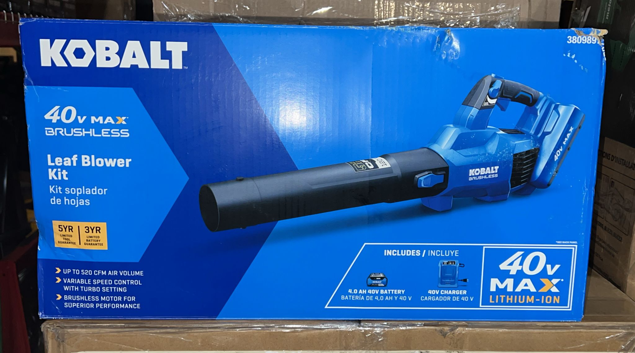 Kobalt leaf blower online 40v battery