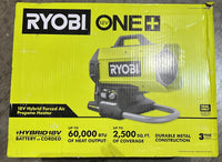 ONE+ 18V Cordless Hybrid Forced Air Propane Space Heater (Tool Only) - $90