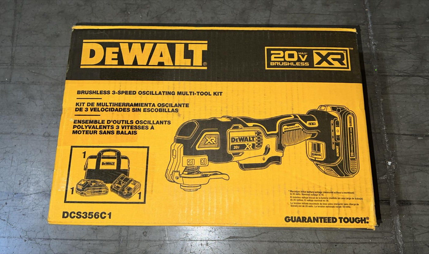 DEWALT Kit 4 Outils XR 18V Brushless + 3 Batteries 5Ah + 1
