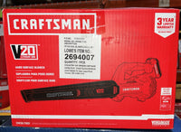 CRAFTSMAN V20 20-volt Max 200-CFM 90-MPH Battery Handheld Leaf Blower 2 Ah - $55