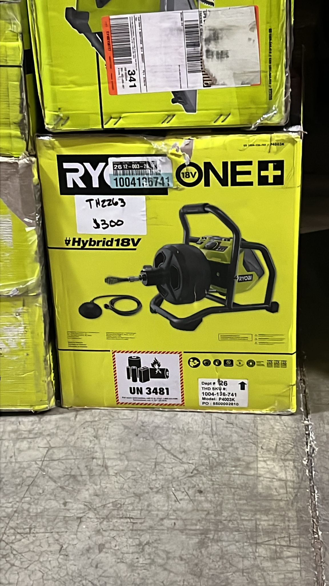 RYOBI ONE+ 18V Hybrid Drain Auger Kit with 50 ft. Cable, 2 Ah Battery, ·  DISCOUNT BROS