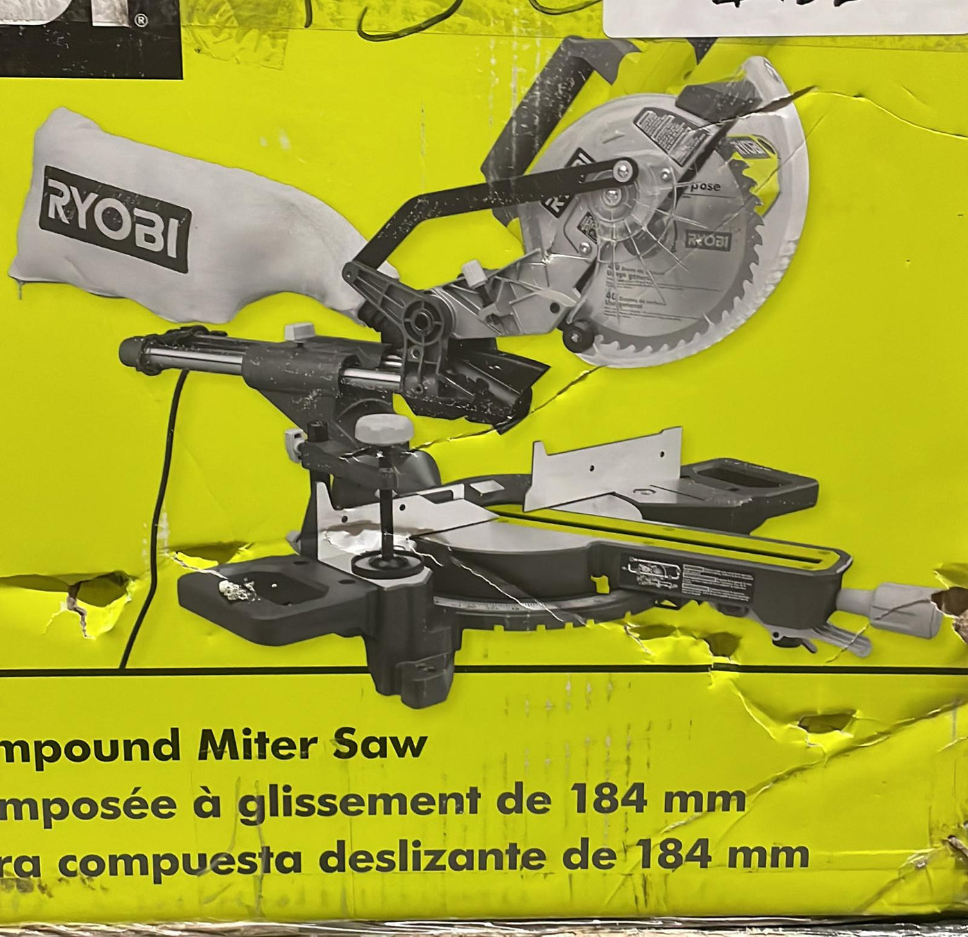 RYOBI 10 Amp Corded 7-1/4 in. Compound Sliding Miter Saw - $155