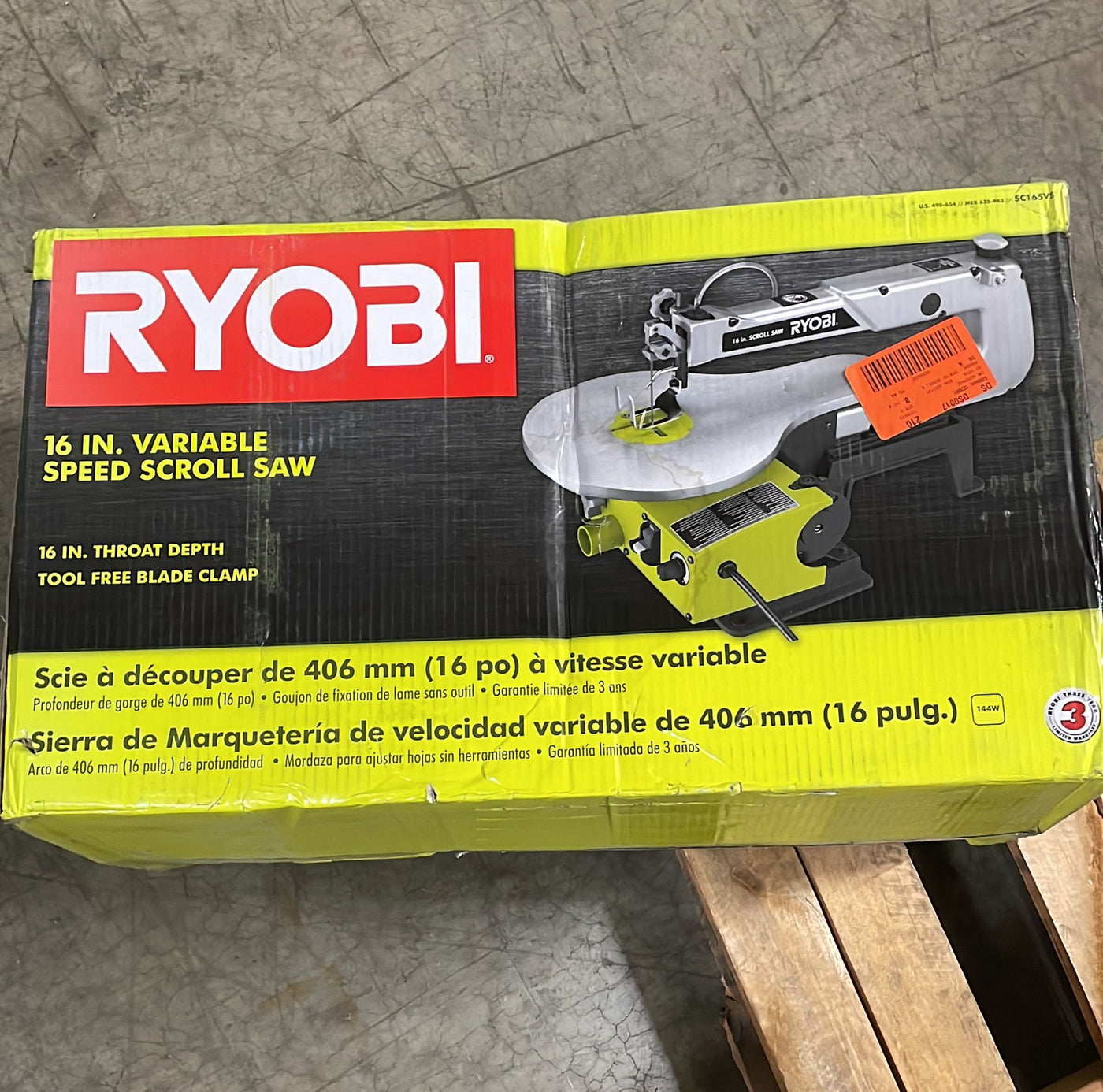 RYOBI 1.2 Amp Corded 16 in. Scroll Saw - $155