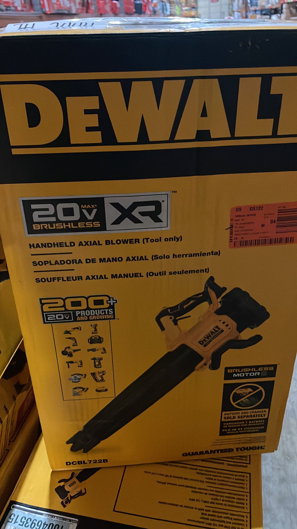 DEWALT 20V MAX 125 MPH 450 CFM Battery Powered Handheld Leaf Blower (Tool Only) - $110
