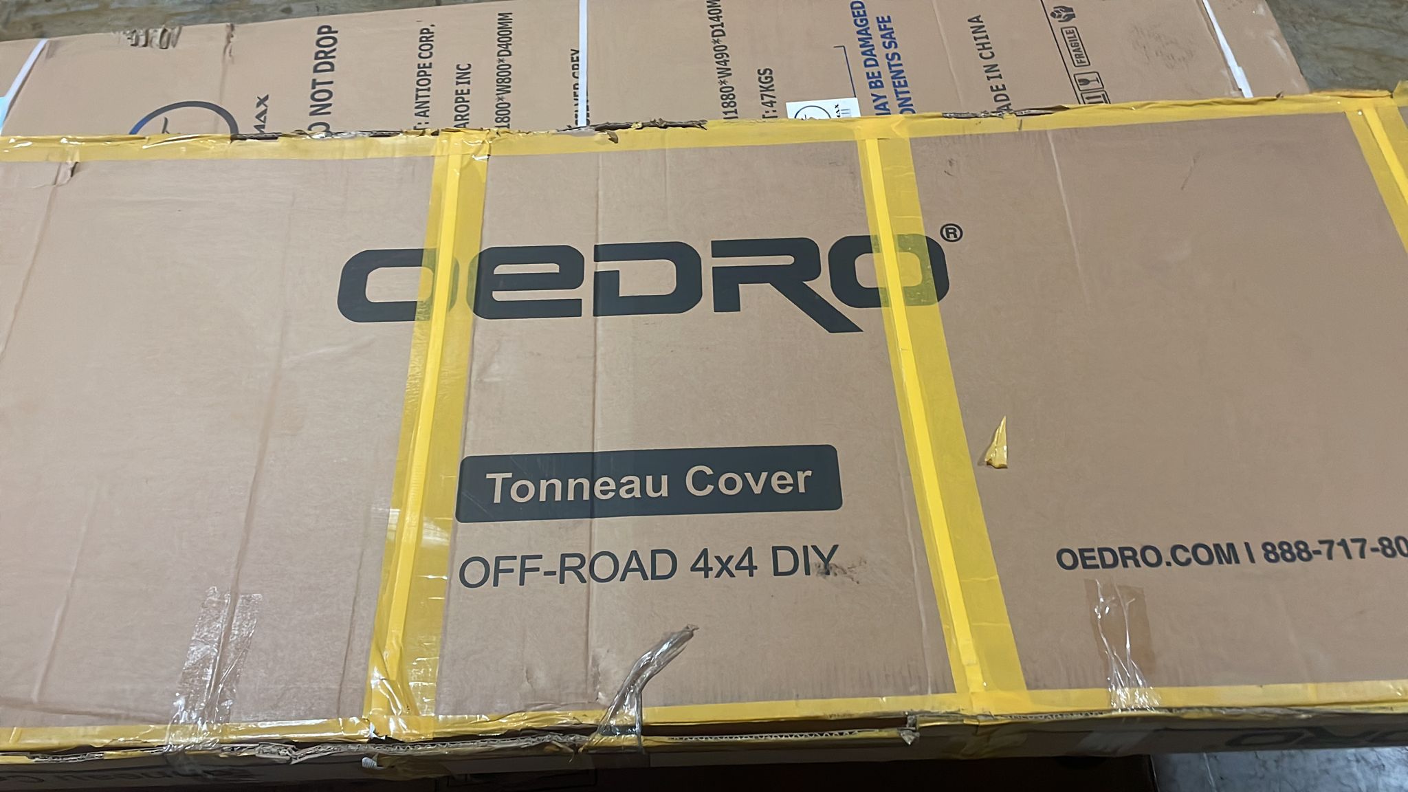 oEdRo Soft Tri-Fold Truck Bed Tonneau Cover Compatible w/ 2009-2024 Dodge Ram 1500 - $140