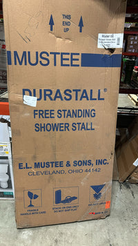Durastall 32 in. x 32 in. x 75 in. Shower Stall with Standard Base in White - $215