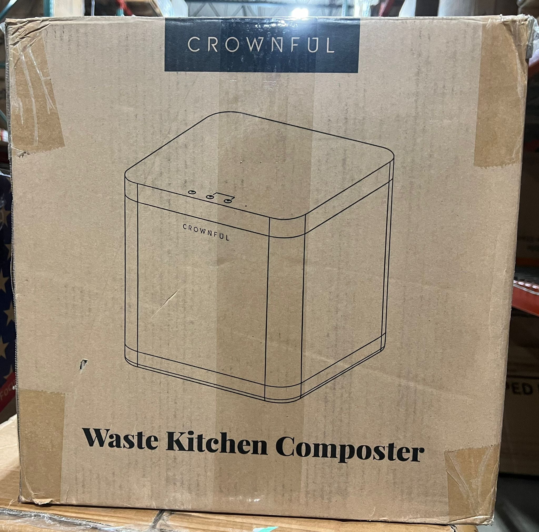 CROWNFUL Smart Waste Kitchen Composter with 3.3L Capacity, Food Cycler Composter - $200