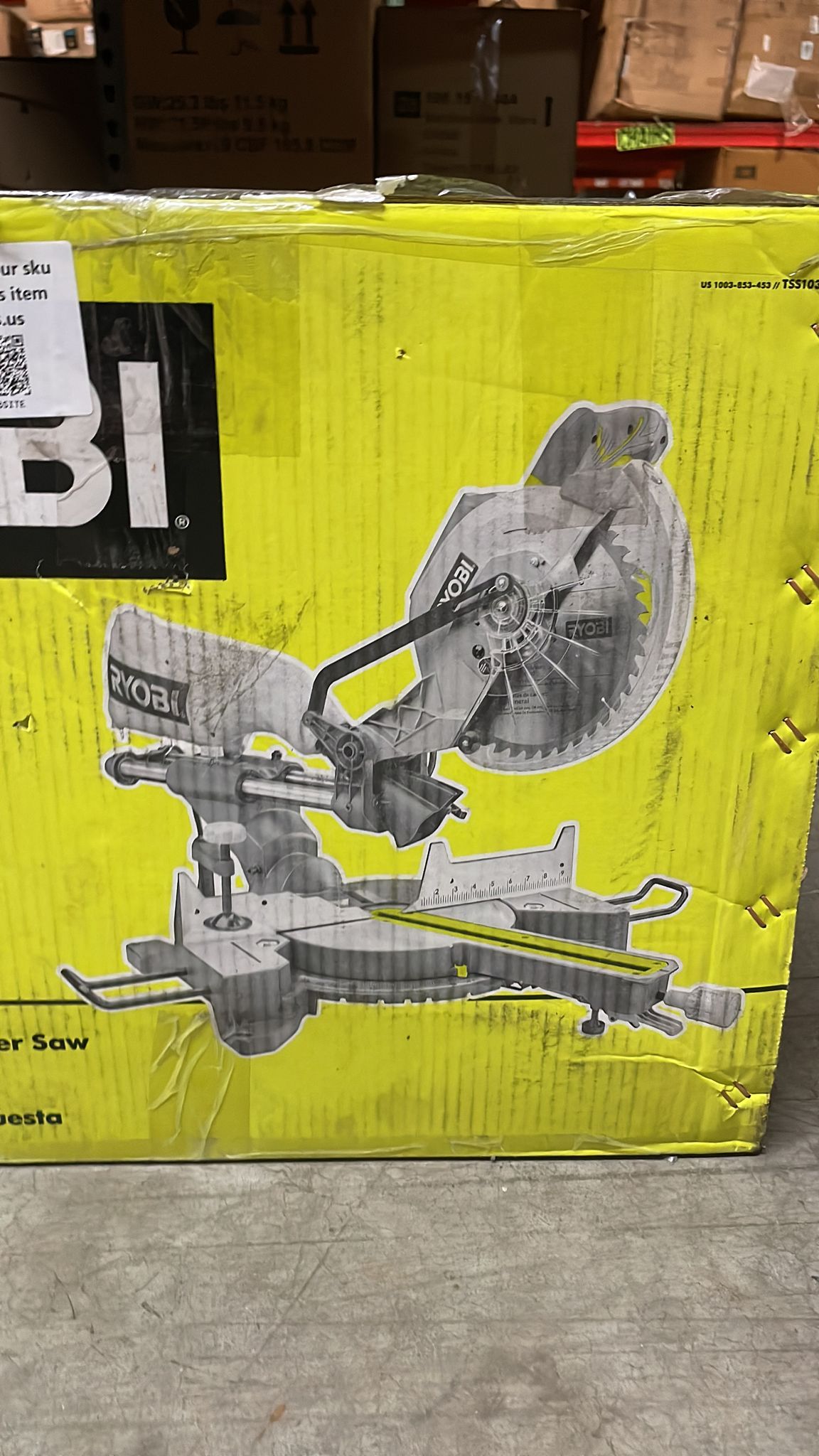 RYOBI 15 Amp 10 in. Corded Sliding Compound Miter Saw with LED Cutline Indicator - $245