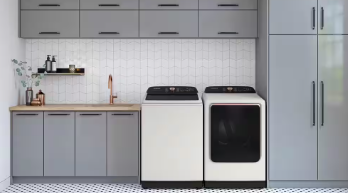 Samsung 7.4 cu. ft. Smart High-Efficiency Vented Electric Dryer - $720