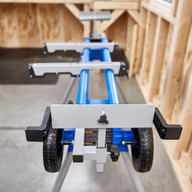 Kobalt Steel Adjustable Rolling Miter Saw Stand - $90