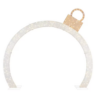 Home Accents Holiday 9 ft. Warm White-Cool White Ornament Arch Decoration -$250