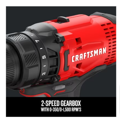 CRAFTSMAN V20 20-volt Max 1/2-in Cordless Drill - $40