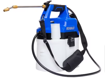 Kobalt 2.11-Gallon Plastic 24-volt Battery Operated Handheld Sprayer - $60