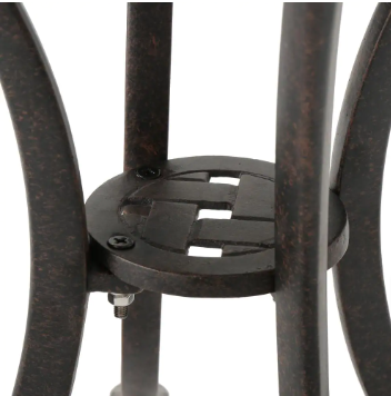 Noble House Bronze Round Aluminum Outdoor Side Table - $40