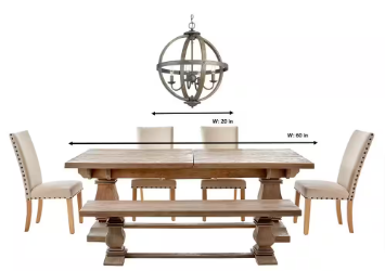 Keowee Collection 19.88 in. 4-Light Artisan Iron Orb Chandelier - $140