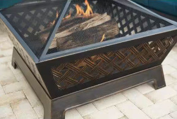 Hampton Bay Tipton 34 in. Steel Deep Bowl Fire Pit in Oil Rubbed Bronze - $120