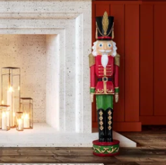 Haute Decor 48 in. Red and Green Christmas Nutcracker - $95
