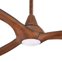 Tidal Breeze 56 in. LED Indoor Distressed Koa Ceiling Fan - $160