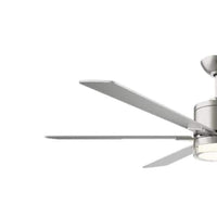 Collingstone 54 in. Integrated LED Indoor Brushed Nickel Ceiling Fan - $95