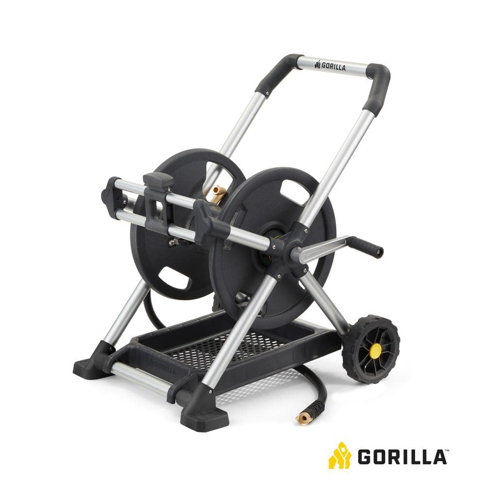 Gorilla 200 ft. Aluminum Zero Rust Premium Mobile Hose Reel - $90 ·  DISCOUNT BROS