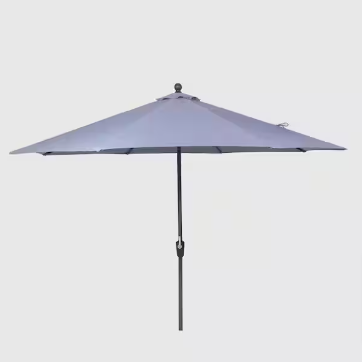 Hampton Bay 10 ft. Aluminum Market Auto-Tilt Umbrella in Graphite - $95