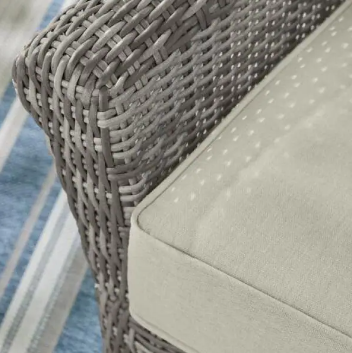 Hampton Bay Chasewood Brown Wicker Outdoor Patio Lounge Chair - $290
