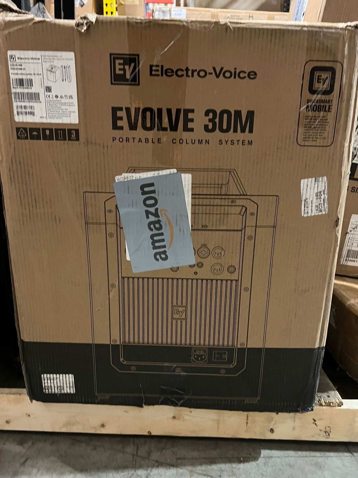 Electro-Voice Evolve 30M Portable Powered Column Loudspeaker System, Black - $840