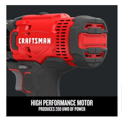 CRAFTSMAN V20 20-volt Max 1/2-in Cordless Drill - $40