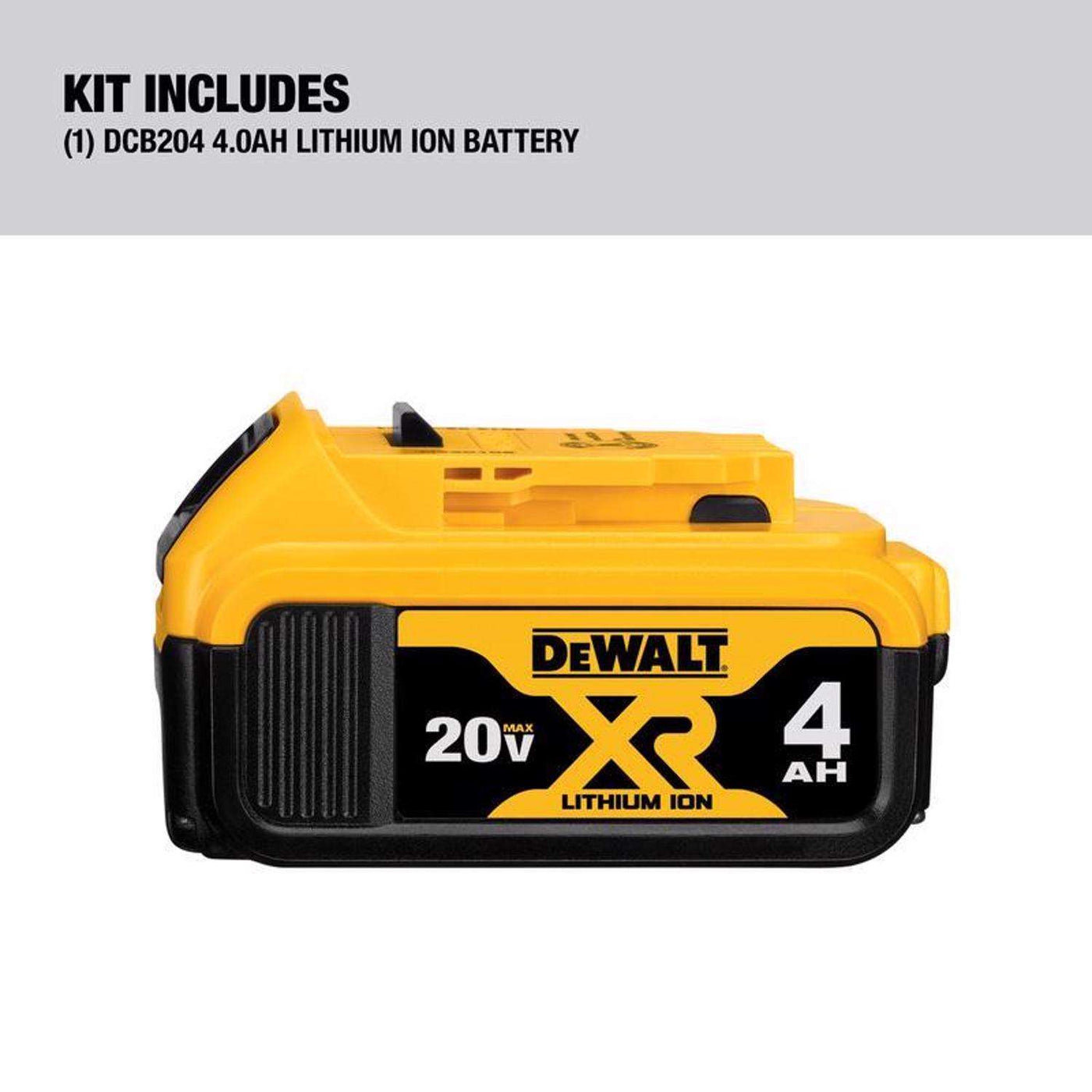 20V MAX XR DCB204 4 Ah Lithium-Ion Battery 1 pc (Charger Included) - $105