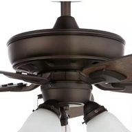 Wellton 54 in LED Espresso Bronze DC Motor Ceiling Fan with Light - $75