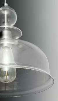 Staunton Collection 1-Light Brushed Nickel Pendant with Clear Glass - $100