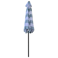 Hot Seller 9 ft. Outdoor Patio Umbrella Ice Blue Stripe, Beach (Umbrella Only) - $55