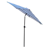 Hot Seller 9 ft. Outdoor Patio Umbrella Ice Blue Stripe, Beach (Umbrella Only) - $55