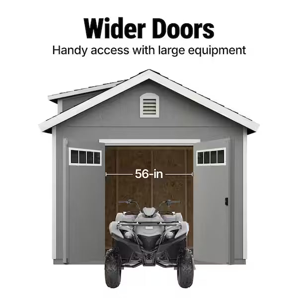 Do-it Yourself Windemere 10 ft. x 12 ft. Deluxe Multi-purpose Wood Shed - $2070