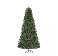 Home Accents Holiday 7.5 ft. Pre-Lit LED Festive Pine Artificial Christmas Tree - $60