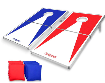 GoFloats Red and Blue Cornhole PRO Regulation Size Bean Bag Toss Game Set - $70
