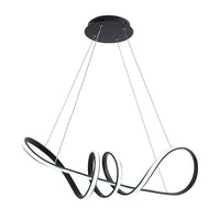 aiwen 40-Watt 1-Light Modern Geometric Black Integrated LED Chandelier - $75