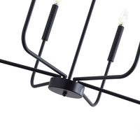 aiwen 6-Light Farmhouse Chandelier Candle Style Classic Ceiling Hanging Lighting - $55
