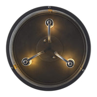 aiwen 14.37 in. 3-Light Industrial Black Flush Mount Modern Ceiling Lighting Fixture - $35