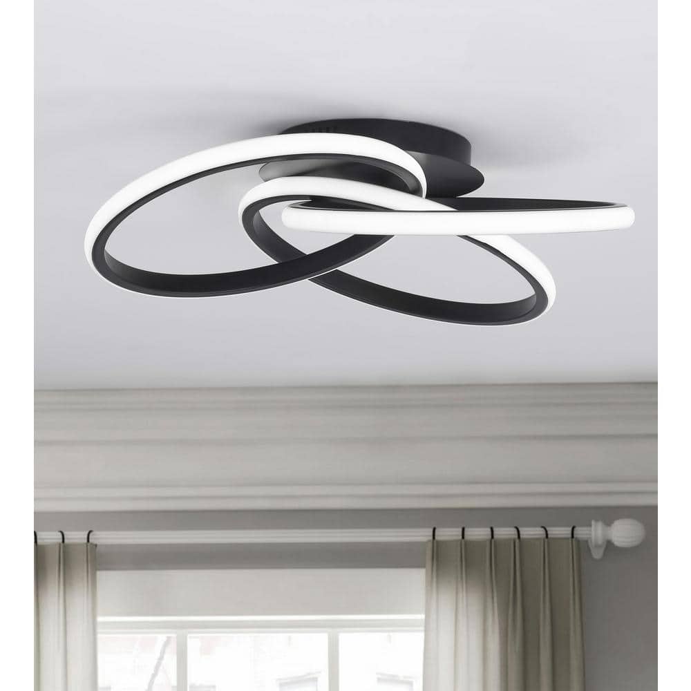 20.47in. 1-Light Modern Linear Integrated LED Flush Mount Ceiling Lighting Fixtures - $55