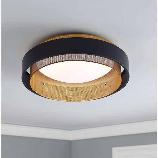 aiwen 20.5 in. 1-Light Modern LED Flush Mount Ceiling Light Fixture - $50