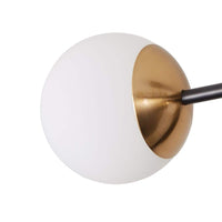 36.61 in. 6-Light Black Sputnik Oversized Semi-Flush Mount Ceiling Light Fixture - $80