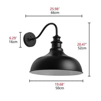 aiwen Gooseneck Outdoor Hardwired Barn Light Dusk to Dawn Wall Sconce - $50