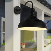 aiwen Gooseneck Outdoor Hardwired Barn Light Dusk to Dawn Wall Sconce - $50