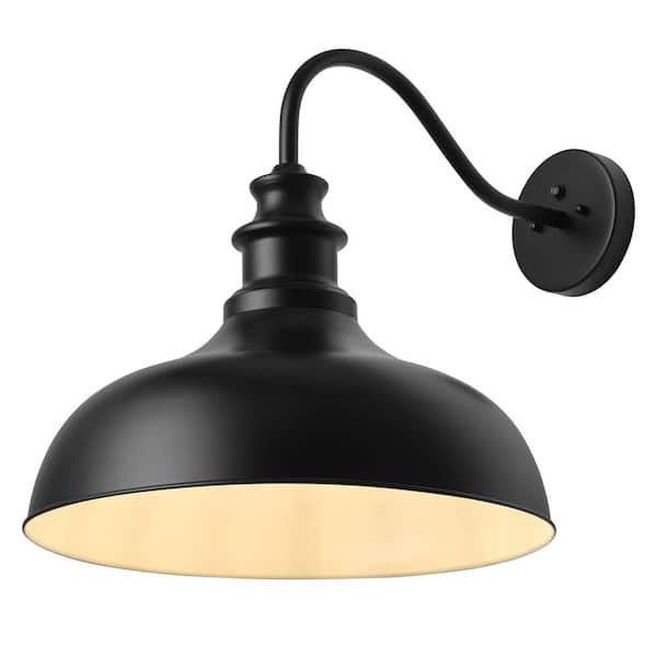aiwen Gooseneck Outdoor Hardwired Barn Light Dusk to Dawn Wall Sconce - $50