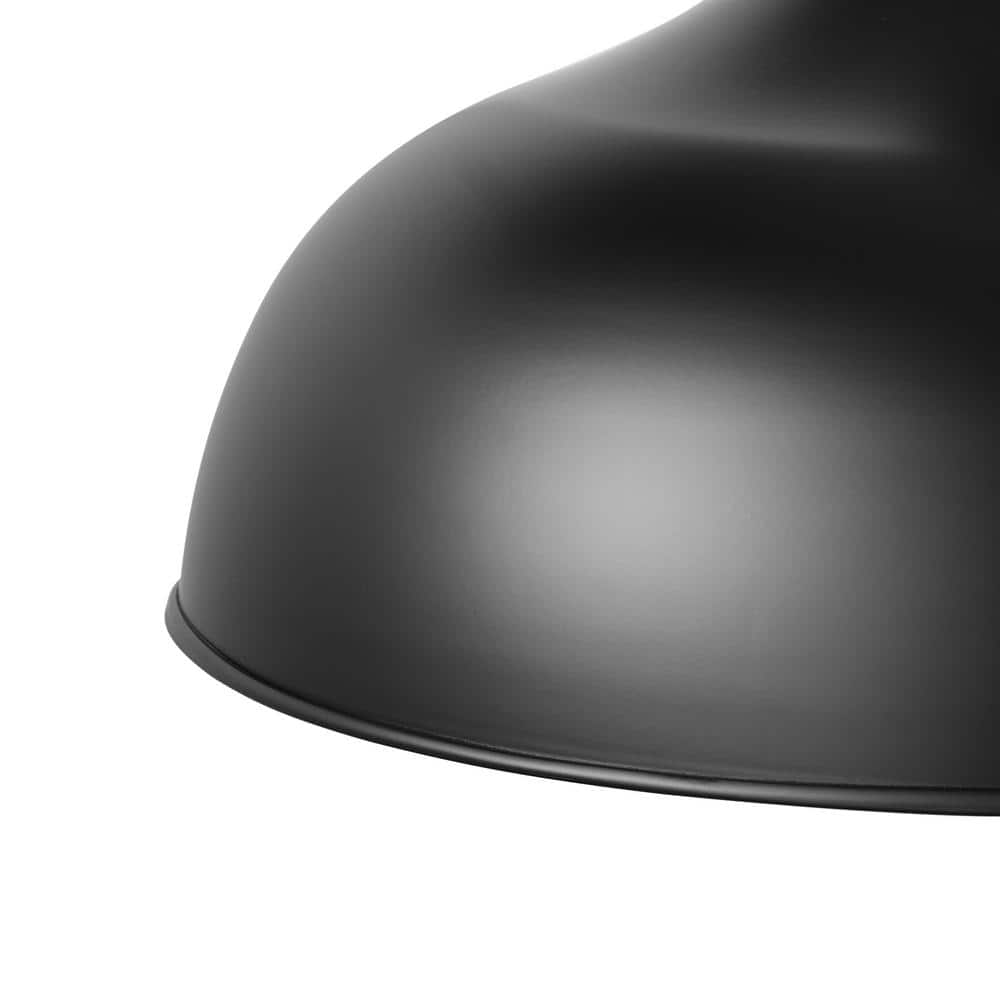 aiwen Modern 19.68 in. W 1-Light Black Gooseneck Oversized Barn Light Fixture - $50