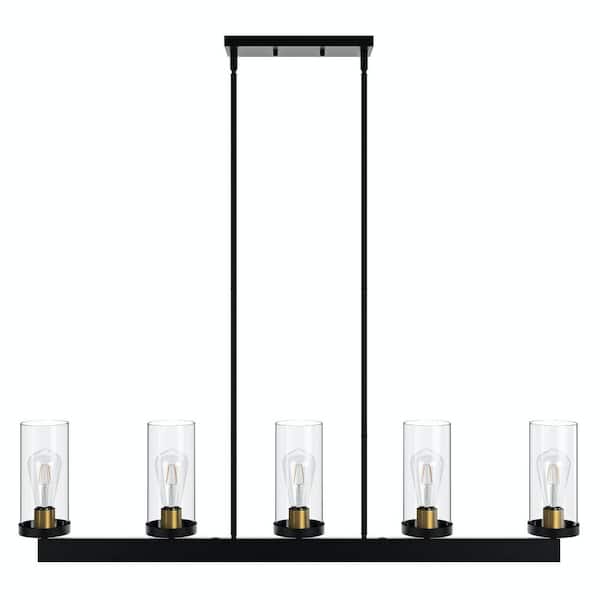 42.1 in. 5-Light Kitchen Island Linear Pendant Vintage Ceiling Hanging Lighting - $65