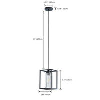 1-Light Industrial Pendant Light Farmhouse Island Retro Vintage Hanging Light - $35